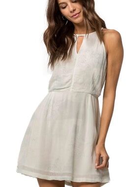 Light Ivory Sleeveless Halter Dress